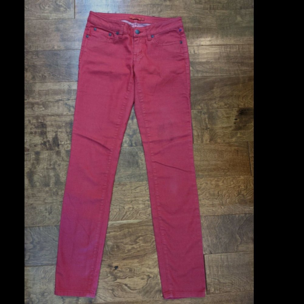 PrAna Kara Straight Leg Cranberry Red Jeans Sz. 2 / 26